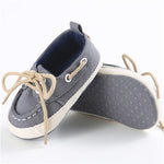 Infants Baby Boys Girls Soft Soled Crib Shoes Laces Up Canvas Sneaker First Walkers 0-12Month