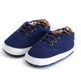 Puseky Newborn Baby Boy Shoes First Walkers Spring Autumn Baby Boy Soft Sole Shoes Infant Canvas Crib Shoes 0-18 Months