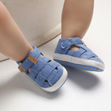 Newborn Baby Boys Fashion Summer Soft Crib Shoes Children Bebe Boys Casual First Walker Anti Slip Shoes Soft Sole Sneaker Shoe